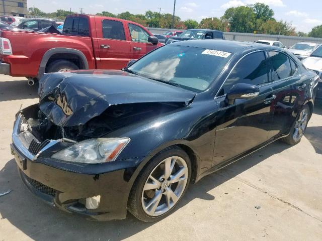 JTHBK262195092631 - 2009 LEXUS IS 250 BLACK photo 2