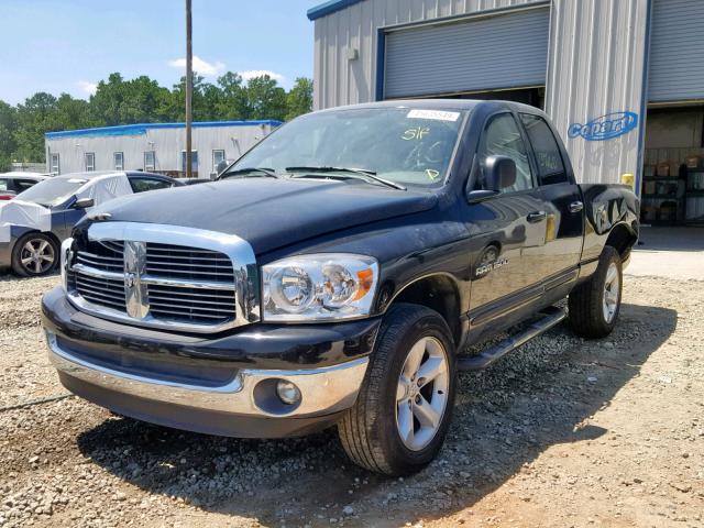 1D7HU18P97S112296 - 2007 DODGE RAM 1500 S BLACK photo 2