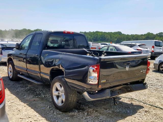 1D7HU18P97S112296 - 2007 DODGE RAM 1500 S BLACK photo 3