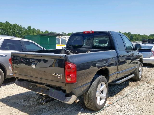 1D7HU18P97S112296 - 2007 DODGE RAM 1500 S BLACK photo 4