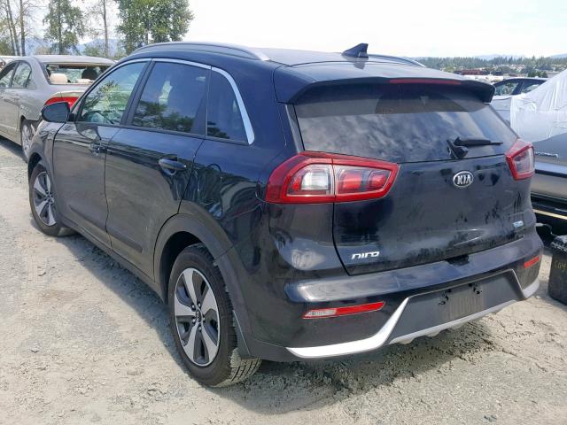 KNDCC3LC9H5102228 - 2017 KIA NIRO EX BLACK photo 3