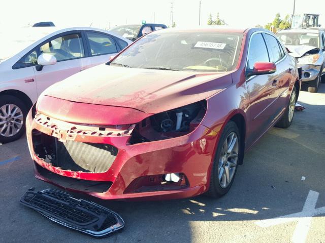 1G11C5SLXEF110986 - 2014 CHEVROLET MALIBU 1LT RED photo 2