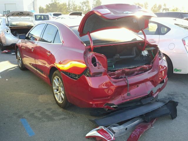 1G11C5SLXEF110986 - 2014 CHEVROLET MALIBU 1LT RED photo 3