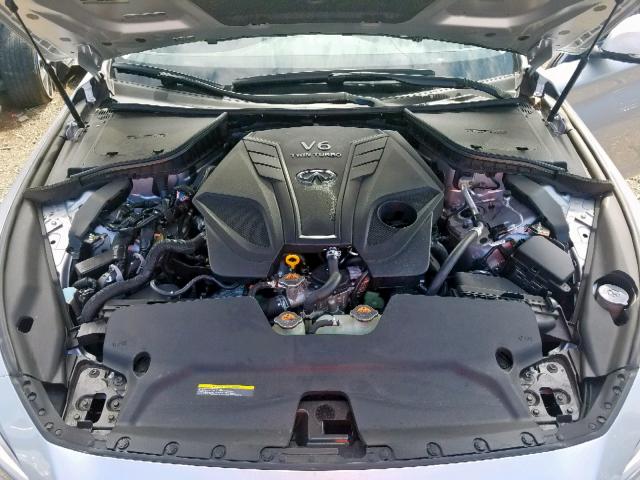 JN1EV7AR8KM558965 - 2019 INFINITI Q50 LUXE SILVER photo 7