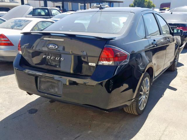 1FAHP3GN3BW127512 - 2011 FORD FOCUS SES BLACK photo 4