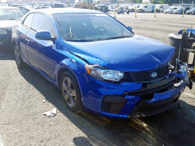 KNAFU6A26C5522637 - 2012 KIA FORTE EX BLUE photo 1