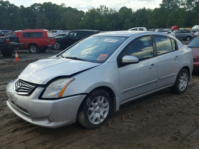 3N1AB6AP2CL718883 - 2012 NISSAN SENTRA 2.0 SILVER photo 2