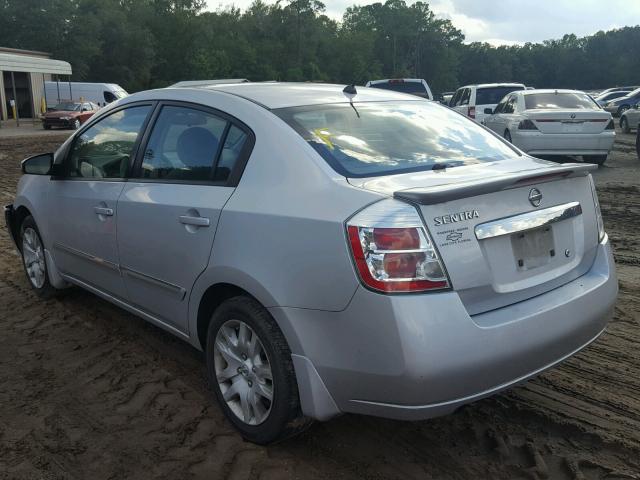 3N1AB6AP2CL718883 - 2012 NISSAN SENTRA 2.0 SILVER photo 3