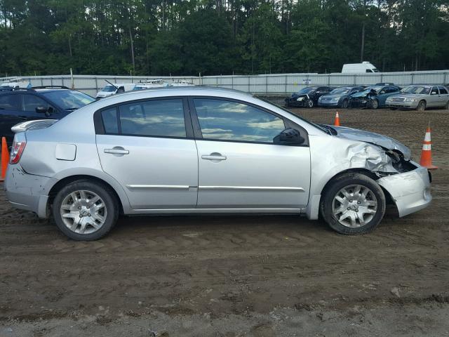 3N1AB6AP2CL718883 - 2012 NISSAN SENTRA 2.0 SILVER photo 9