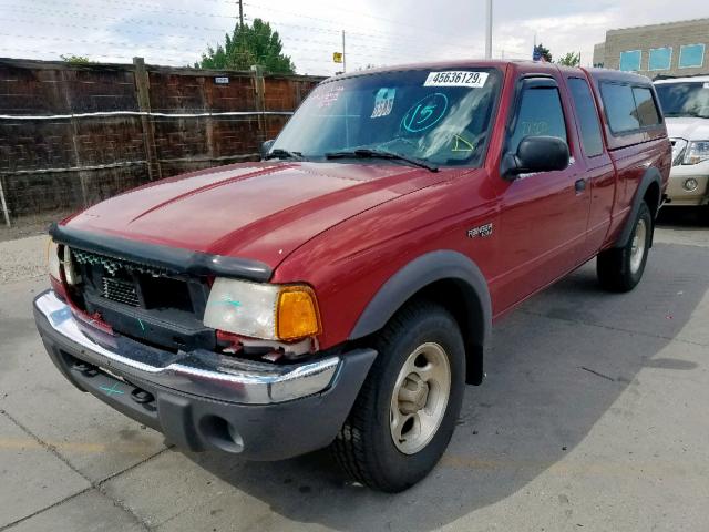 1FTZR15E11PA82420 - 2001 FORD RANGER SUP RED photo 2