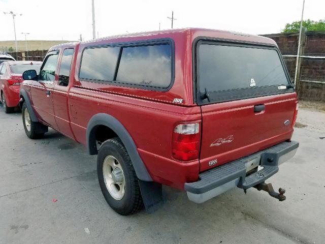 1FTZR15E11PA82420 - 2001 FORD RANGER SUP RED photo 3