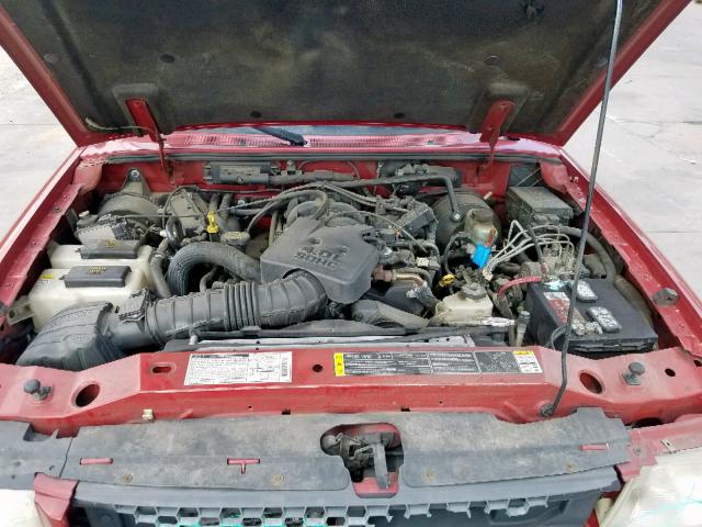 1FTZR15E11PA82420 - 2001 FORD RANGER SUP RED photo 7