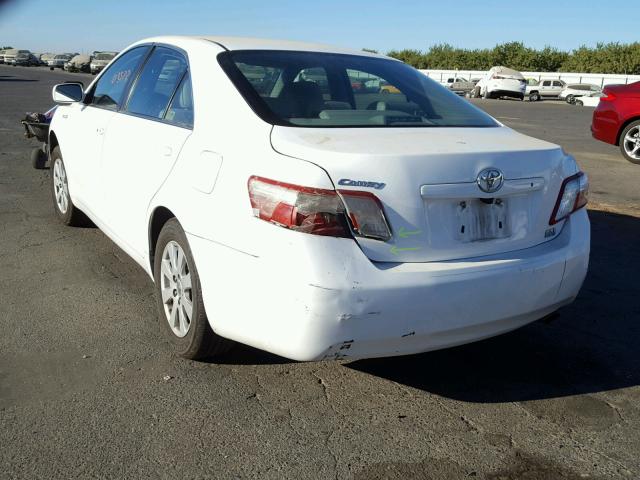 4T1BB46KX9U093162 - 2009 TOYOTA CAMRY HYBR WHITE photo 3