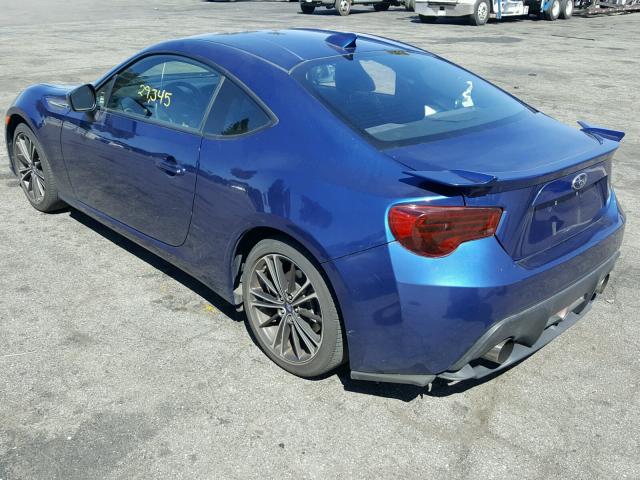 JF1ZCAC16D2612888 - 2013 SUBARU BRZ 2.0 LI BLUE photo 3