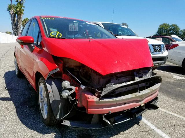 3FADP4EJ7EM125867 - 2014 FORD FIESTA SE RED photo 1