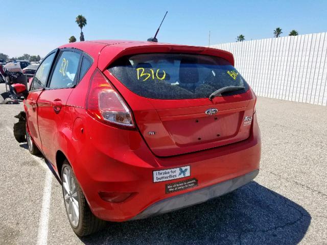 3FADP4EJ7EM125867 - 2014 FORD FIESTA SE RED photo 3