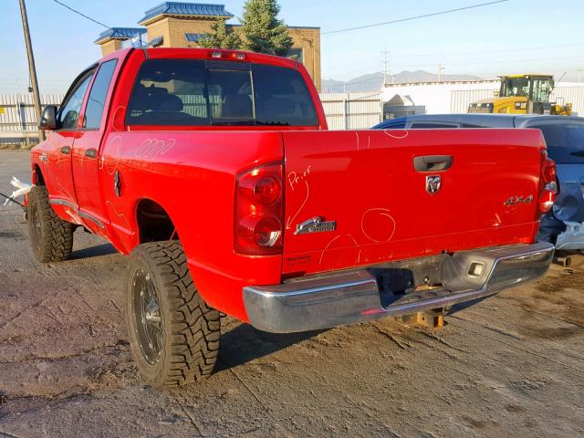 3D7KS28D28G231033 - 2008 DODGE RAM 2500 S RED photo 3