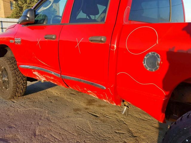 3D7KS28D28G231033 - 2008 DODGE RAM 2500 S RED photo 9