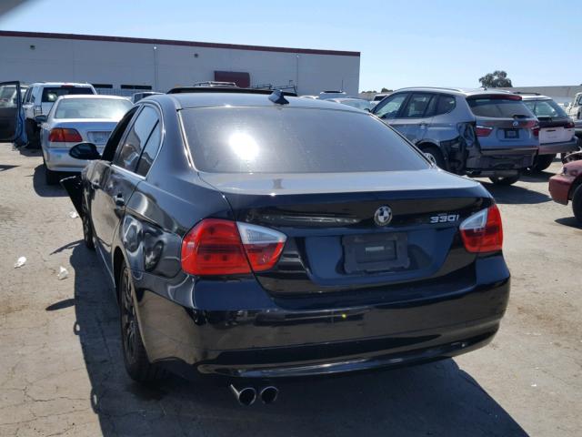 WBAVB33566KR73838 - 2006 BMW 330 I BLACK photo 3