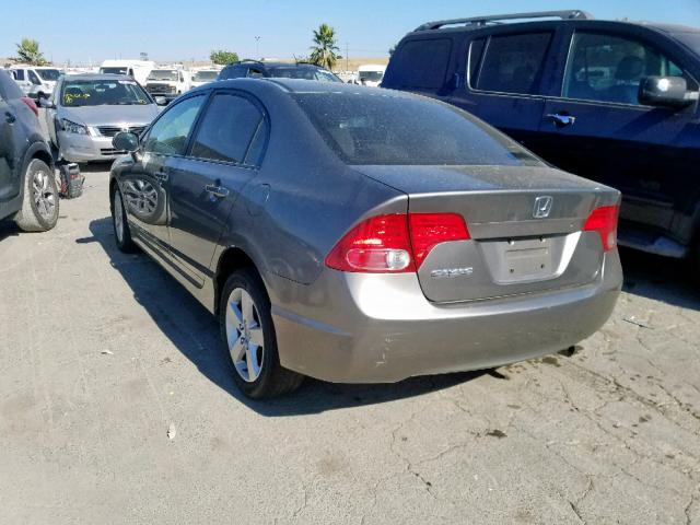 1HGFA16847L083307 - 2007 HONDA CIVIC EX GRAY photo 3