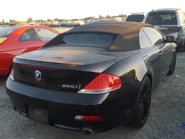 WBAEK135X7CN82384 - 2007 BMW 650 I BLACK photo 4