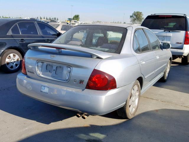 3N1AB51DX4L730975 - 2004 NISSAN SENTRA SE- SILVER photo 4