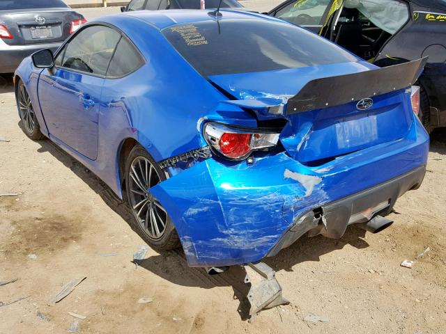 JF1ZCAC18D1607343 - 2013 SUBARU BRZ 2.0 LI BLUE photo 3