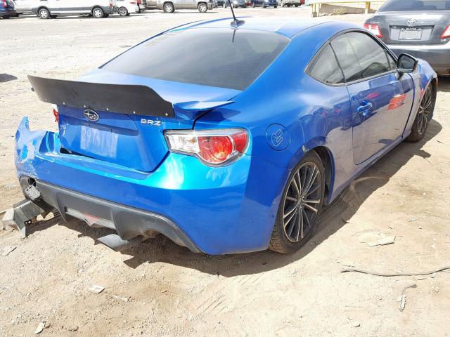 JF1ZCAC18D1607343 - 2013 SUBARU BRZ 2.0 LI BLUE photo 4