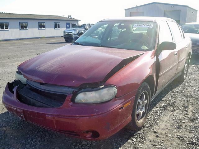 1G1ND52F05M236410 - 2005 CHEVROLET CLASSIC BURGUNDY photo 2