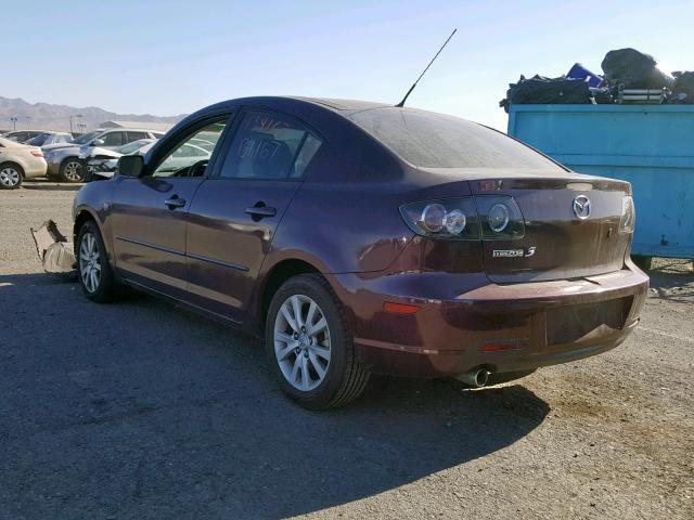 JM1BK32F371772034 - 2007 MAZDA 3 I PURPLE photo 3