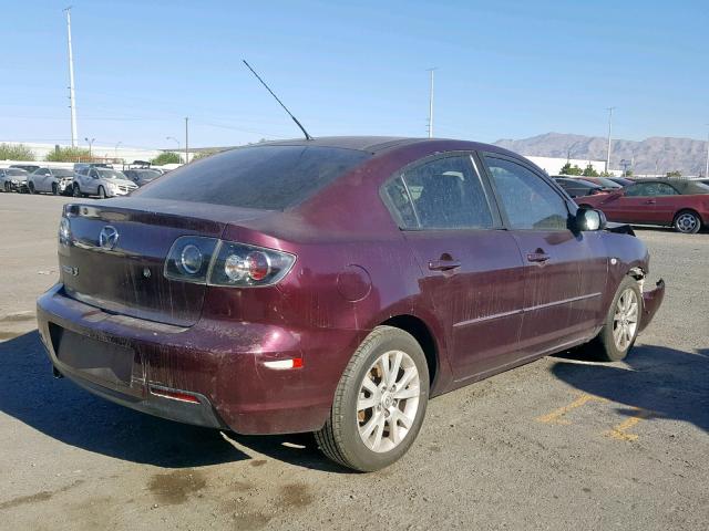 JM1BK32F371772034 - 2007 MAZDA 3 I PURPLE photo 4