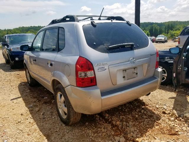 KM8JM12B86U251049 - 2006 HYUNDAI TUCSON GL SILVER photo 3