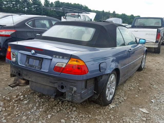 WBABS33421JY53639 - 2001 BMW 325 CI BLUE photo 4