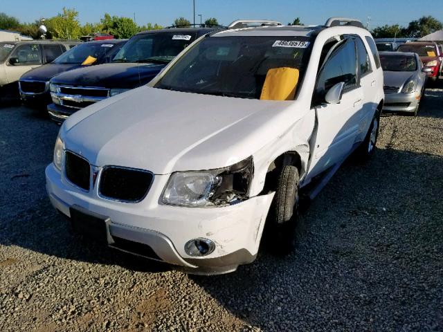 2CKDL63F466194360 - 2006 PONTIAC TORRENT WHITE photo 2