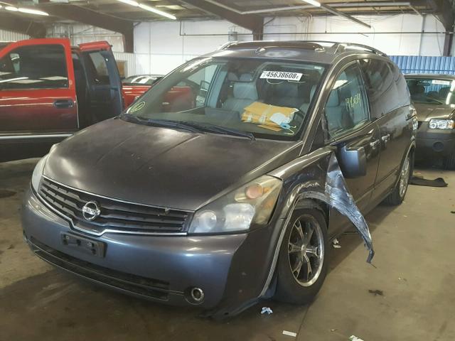 5N1BV28U07N141267 - 2007 NISSAN QUEST S GRAY photo 2