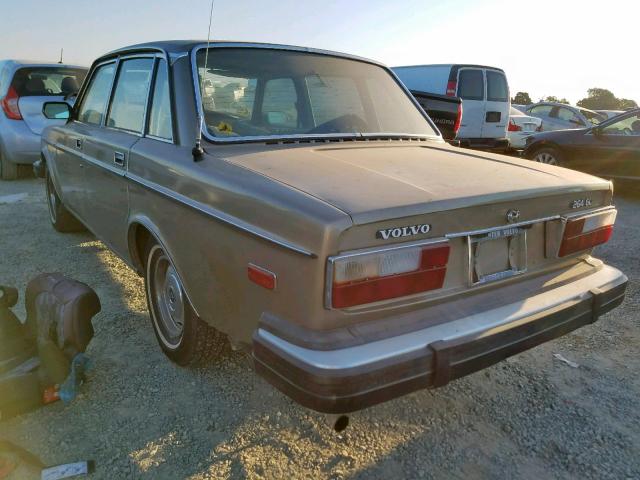 VC2L465H1041592 - 1977 VOLVO GL BEIGE photo 3