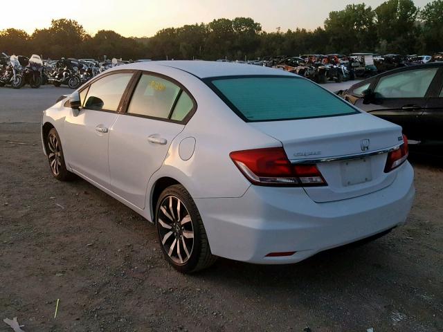 19XFB2F98EE069863 - 2014 HONDA CIVIC EXL 白色 照片 3