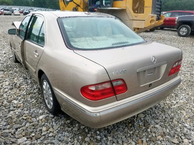 WDBJF65J81B317942 - 2001 MERCEDES-BENZ E 320 BEIGE photo 3