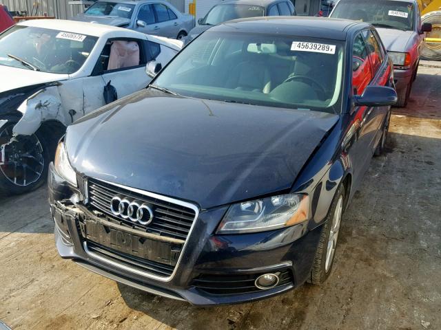 WAUBEAFM1CA156389 - 2012 AUDI A3 PREMIUM BLUE photo 2