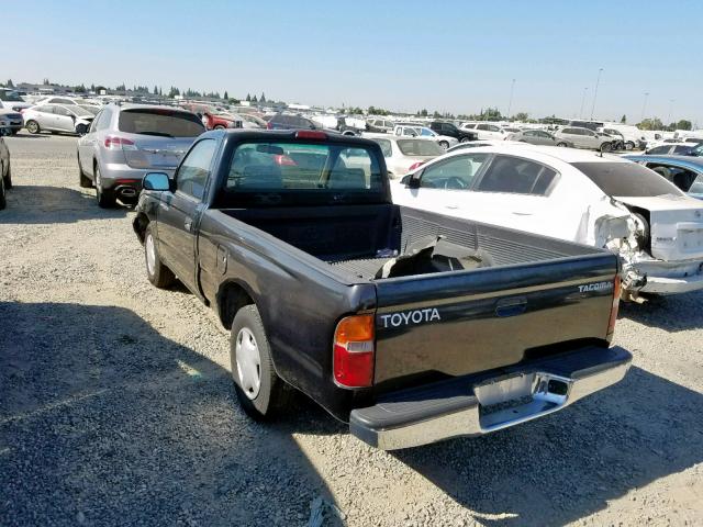 4TANL42N3YZ602343 - 2000 TOYOTA TACOMA BLACK photo 3