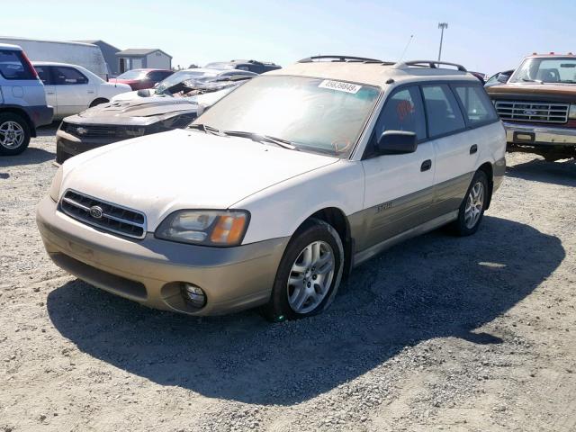 4S3BH6651Y7636307 - 2000 SUBARU LEGACY OUT WHITE photo 2