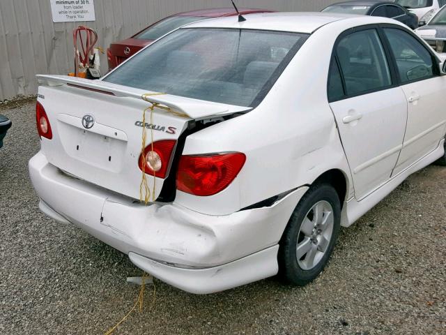 1NXBR32EX4Z267682 - 2004 TOYOTA COROLLA S WHITE photo 9