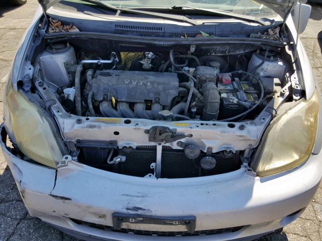 JTKKT624350104839 - 2005 TOYOTA SCION XA SILVER photo 7