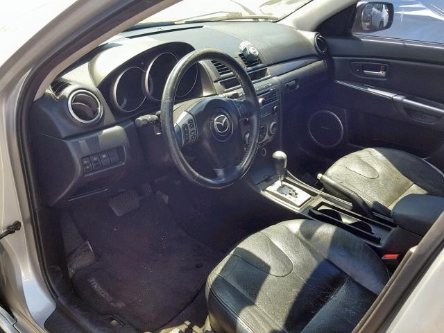 JM1BK324071622364 - 2007 MAZDA 3 S SILVER photo 9