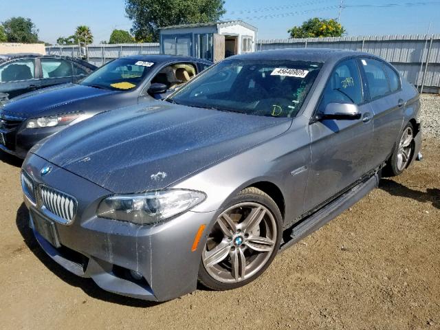 WBAKN9C54FD961253 - 2015 BMW 550 I GRAY photo 2