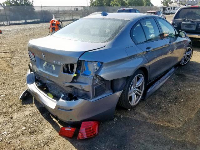 WBAKN9C54FD961253 - 2015 BMW 550 I GRAY photo 4