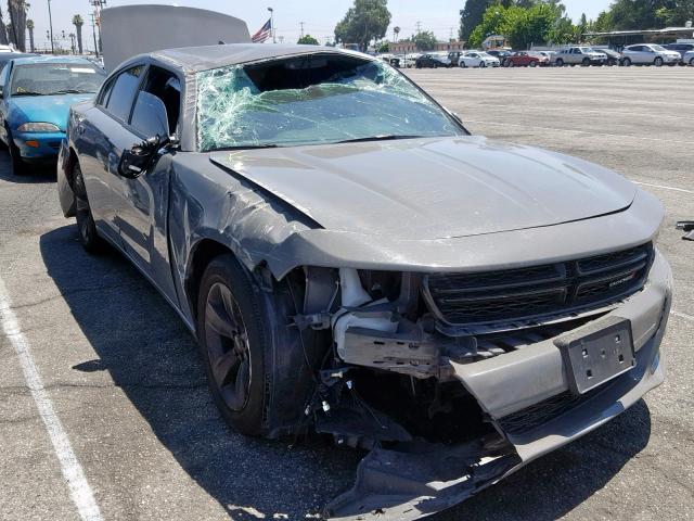 2C3CDXHG8JH125437 - 2018 DODGE CHARGER SX GRAY photo 1