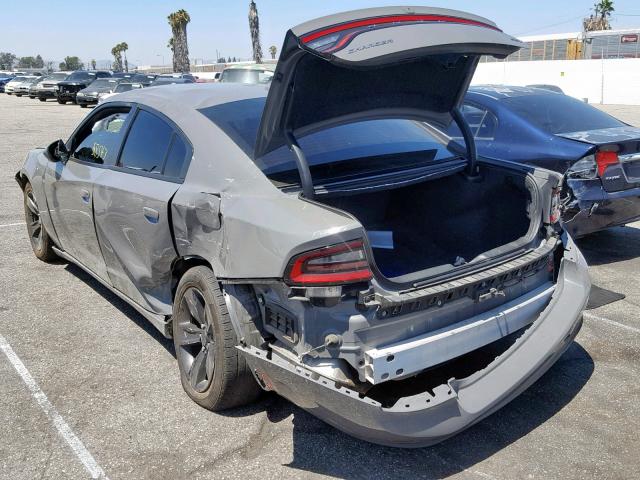 2C3CDXHG8JH125437 - 2018 DODGE CHARGER SX GRAY photo 3