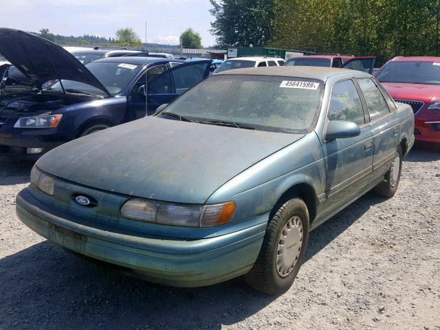 1FACP52U9PG154560 - 1993 FORD TAURUS GL GREEN photo 2