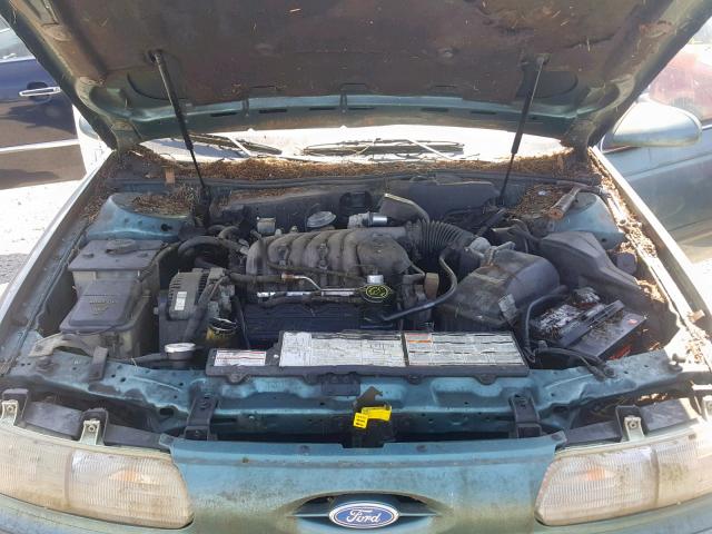 1FACP52U9PG154560 - 1993 FORD TAURUS GL GREEN photo 7